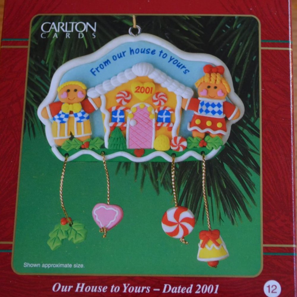 Carlton Cards Collection "From Our House to Yours" - 2001 Christmas Ornament